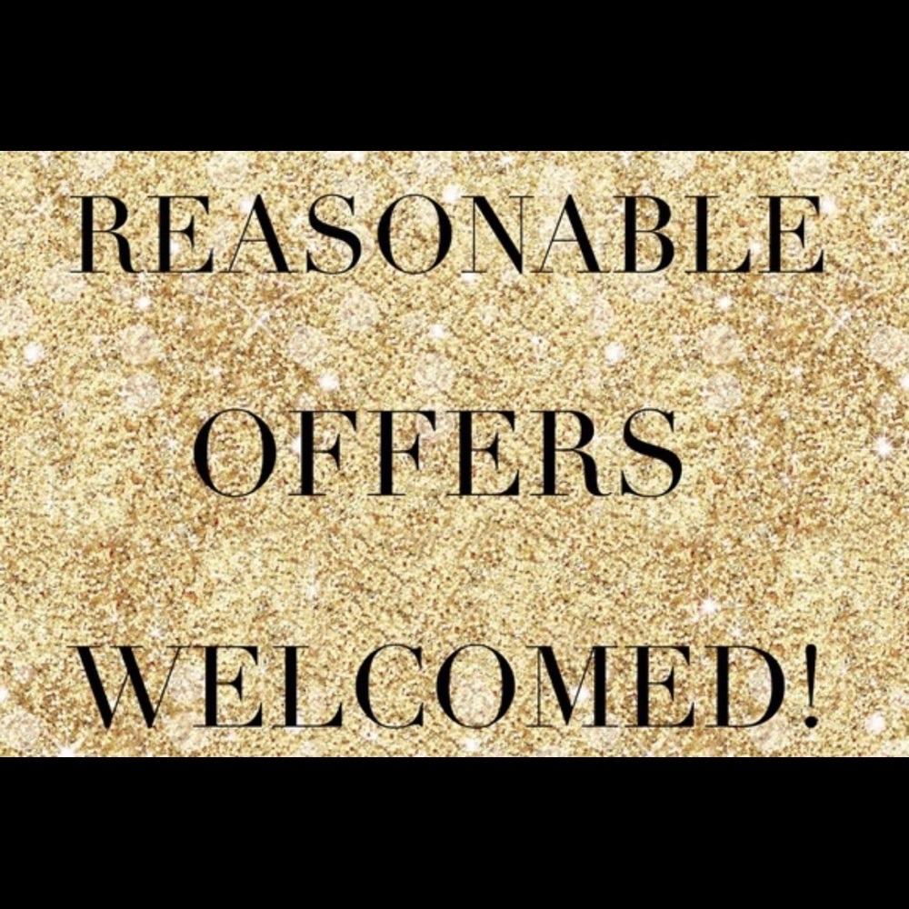 Reasonable offers welcomed